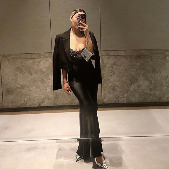 Zara contrasting sequin slip dress - Picture 14 of 16